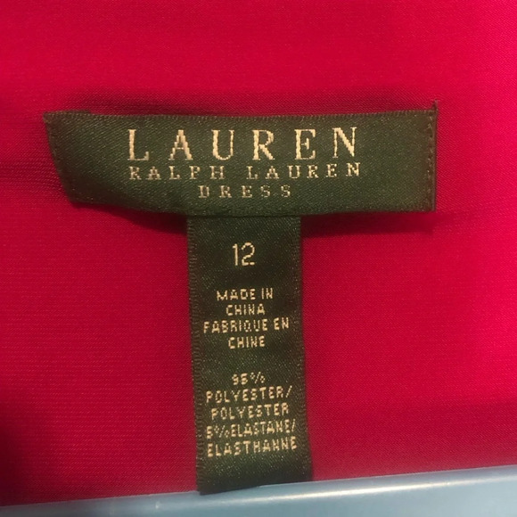 Lauren Ralph Lauren Women’s Pink Fitted Dress Size 12 - Picture 5 of 11